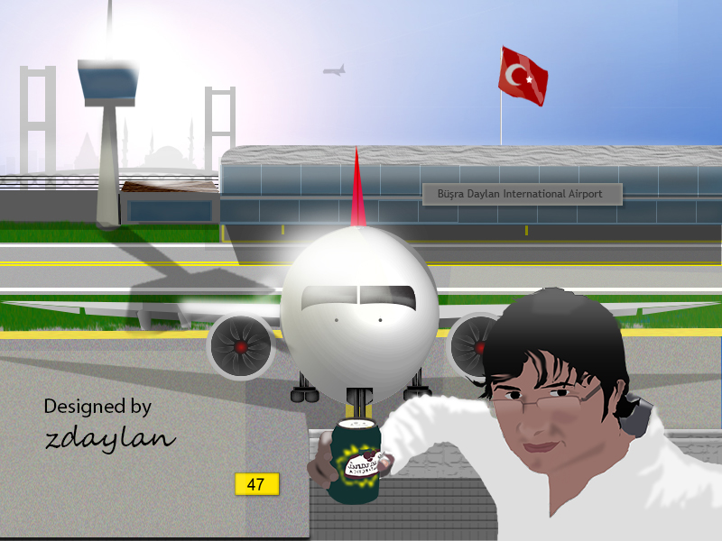 Uçak ve havalimanı tasarımım – Büşra Daylan Uluslararası Havalimanı